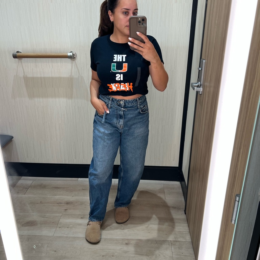 Zara Blue Straight Leg Women's Jeans